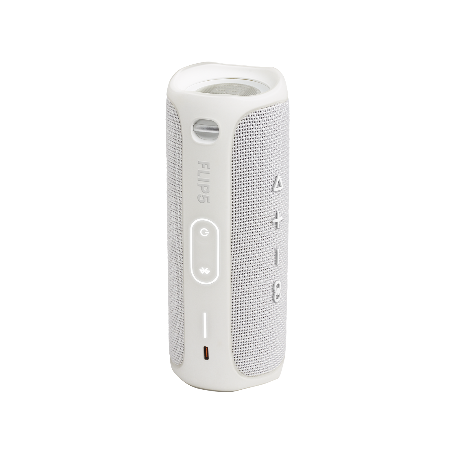 JBL Flip 5 - White - Portable Waterproof Speaker - Back